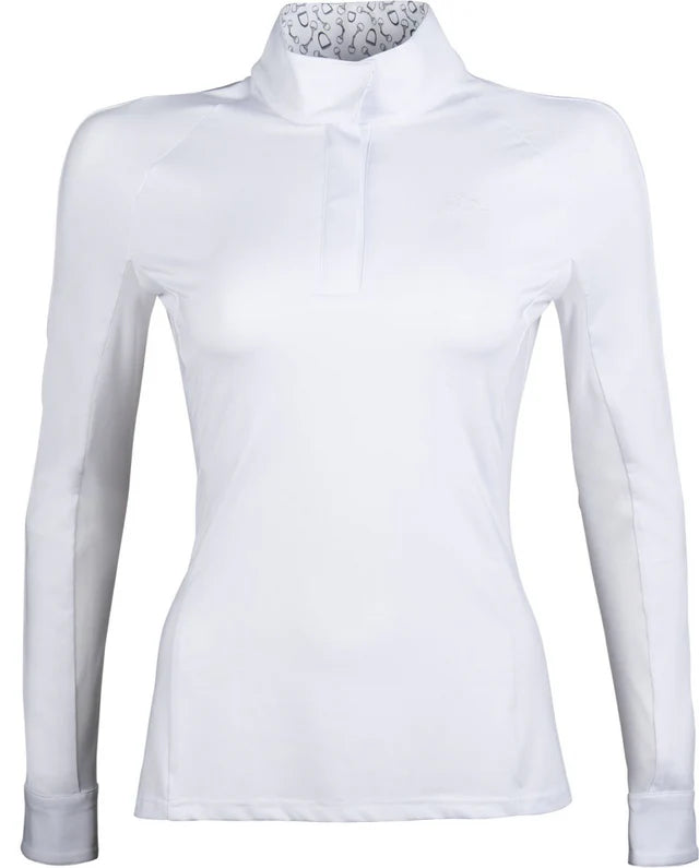 HKM Hunter Long Sleeved Show Shirt - White