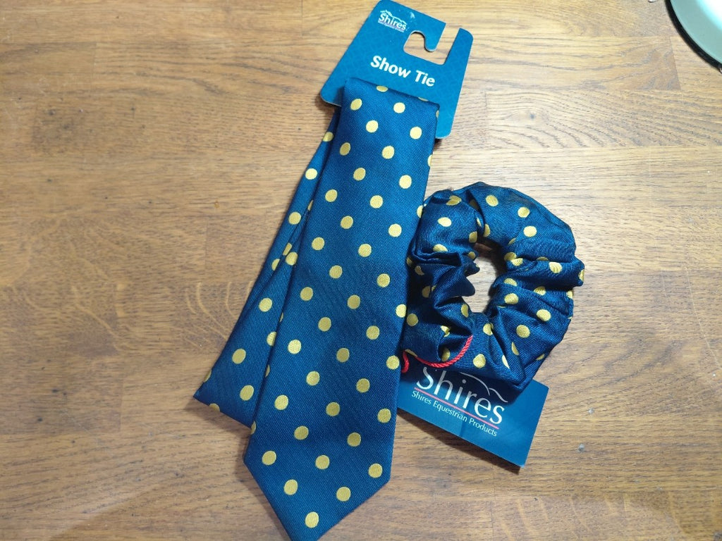 Shires Show Tie and Scrunchie Set