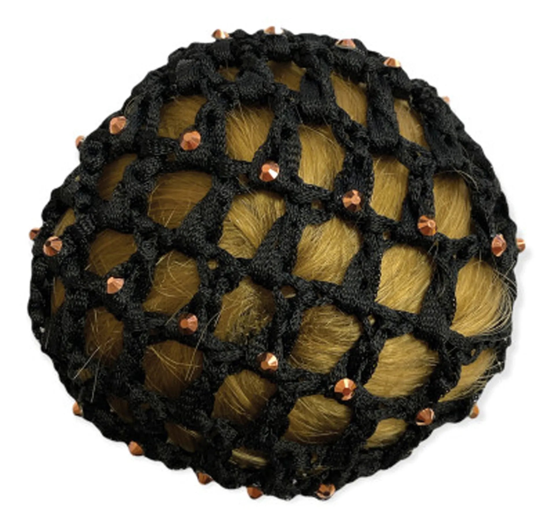 EqueTech Bun Net - Rose Gold Crystals